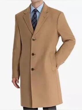 Lauren Ralph Lauren Men’s Cashmere Wool Long Coat  Columbia size 42 (large) NWT